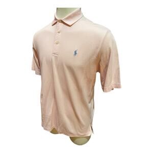 Polo Ralph Lauren Men's SS Polo Shirt 100% Pima Cotton, Pink Large